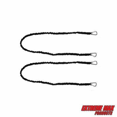 EXTREME MAX Extreme Max 3006.2894 BoatTector High-Strength Line Snubber&Storage Bungee Value-60" w Medium Hooks 3006.2894